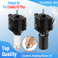 For Creality K2 Plus Hotend Kit Ceramic Heating Block Replacement Hot End For K2 Plus 3D Printer Spare Parts Quick-Swap Nozzle