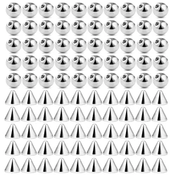 100pcs 16G 3mm Replacement Spare BALLS  SPIKES Labret Barbell Bar Piercing Attachments 16g DIY Stainless Steel Body Jewelry