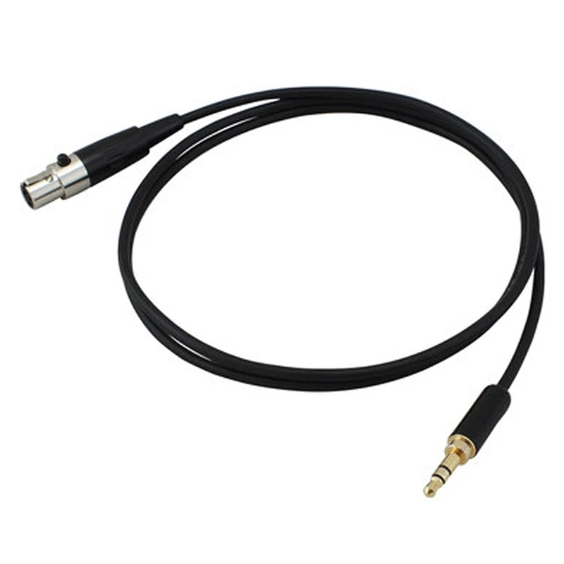 ABUO 3.5mm Jack to 3Pin Mini XLR Female Audio Cable for BM800 PC Headphone Mixer Microphone Stereo 0.5M Black