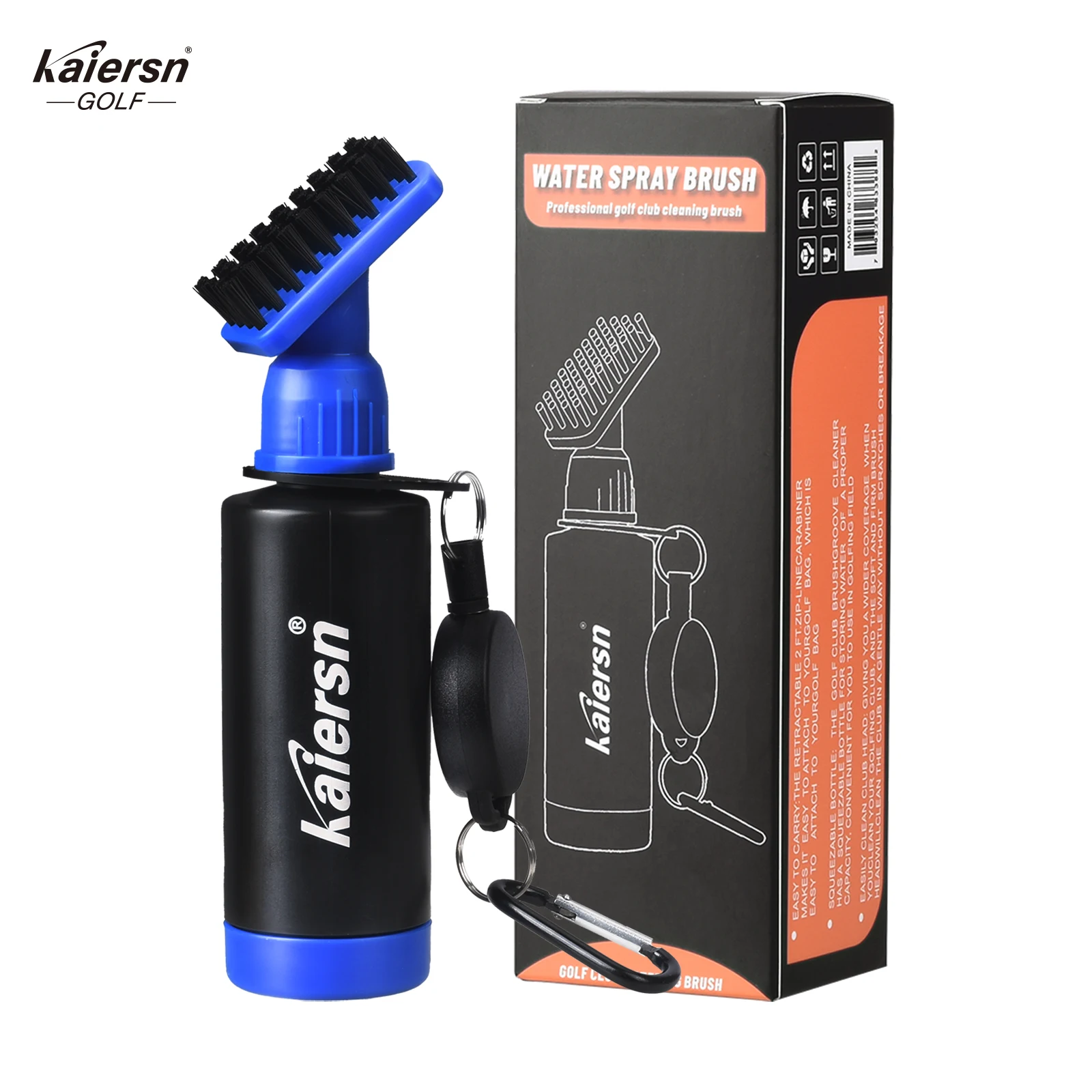 [Upgrade] High Quality Golf Club Cleaning Bottle Brush Portable Squeeze Water Jet Ejector Golf Accessories
