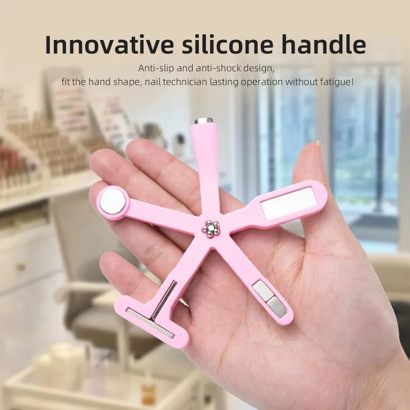 6 in 1多機能キャットアイネイルマグネットスティッククロスマグネットボード（キャットアイUVジェルネイルツール、シャイニーネイルアートデカールツール用）