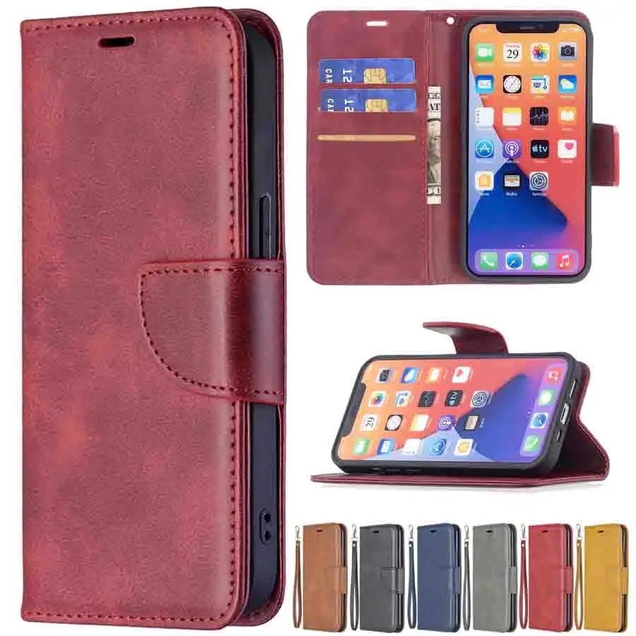 Wallet Leather With Card Slot Case For iPhone 13 Pro Max 12 Pro Max 11 Pro Max SE 2020 X XS XR XS Max 8/7/6/6S Plus 5S SE Cover