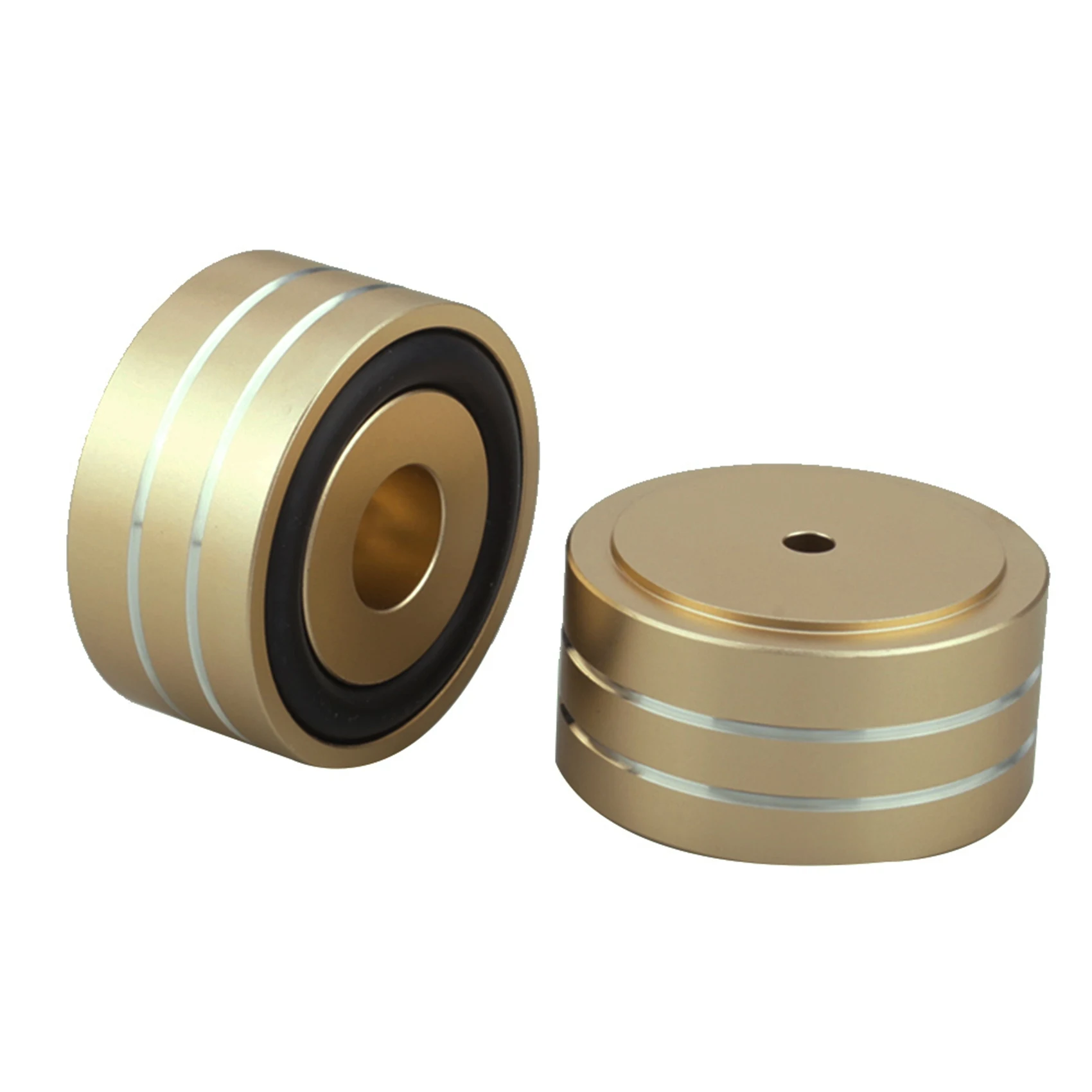 8Pcs 40X20mm Aluminum HIFI AMP Speaker Isolation Stand Turntable DAC Feet Pad (Gold)-Y18A