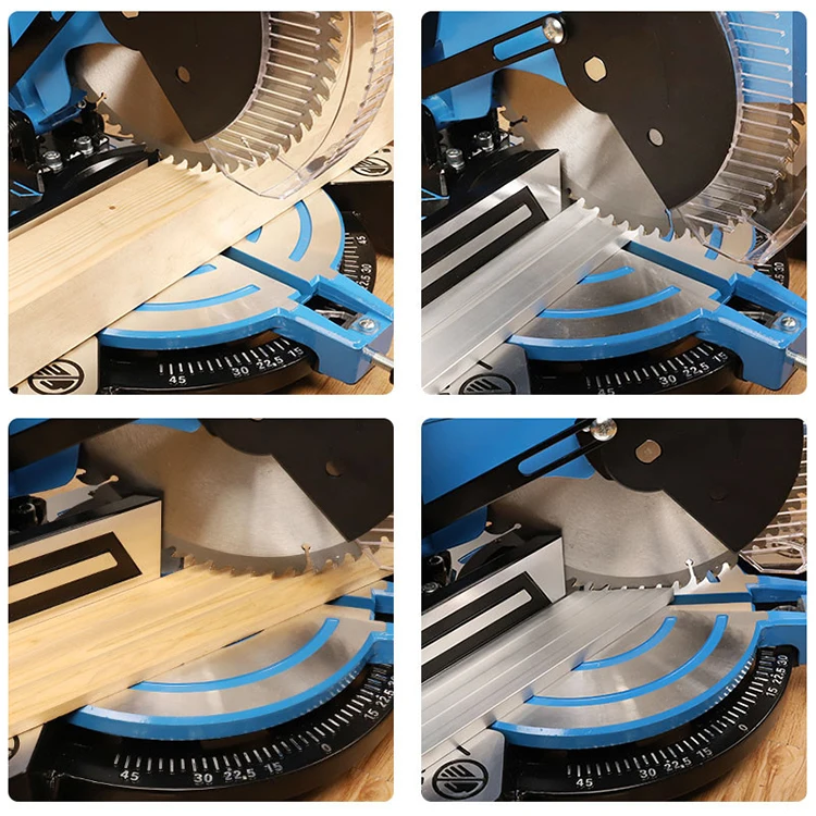 12 Inch Electric Circular Saw1800W Multifunctional 45 Degree Cutting Miter Sawing Aluminum Machine With Laser Power Miter Saw