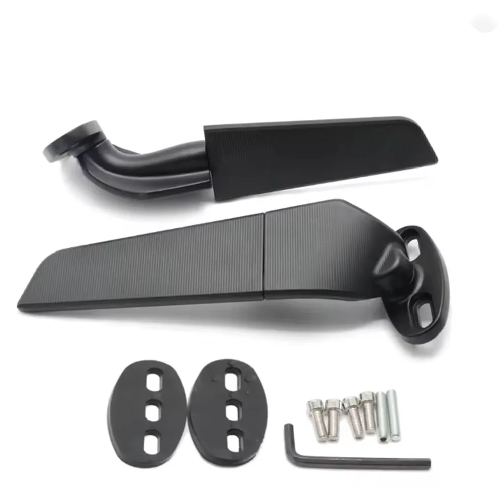 For KAWASAKI ZX6R ZX636 ZX7R ZX9R ZX10R H2 H2R Modified Motorcycle Rearview Mirrors Wind Wing Adjustable Rotating Side Mirrors view 5