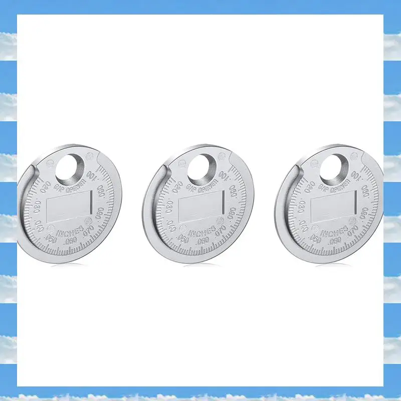 

A11I 3X Инструмент для измерения пространства для свечей зазора - Проволочный измерительный инструмент для свечей зажигания с масштабированием от 0,020 до 0,100 дюйма