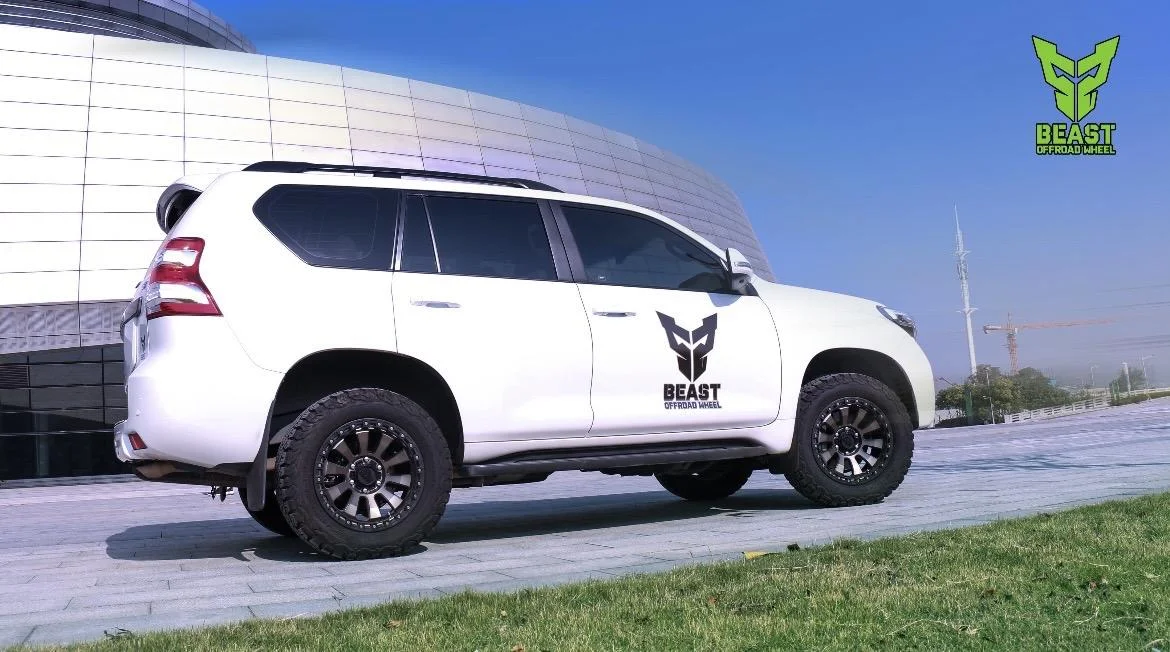 تسليم المصنع مباشرة عجلات BEAST للطرق الوعرة 6*139.7 أكياس 17 18 0 بوصة إطارات السيارة الدوارة محور العجلة 4x4 جنوط سبيكة لاقط جيه