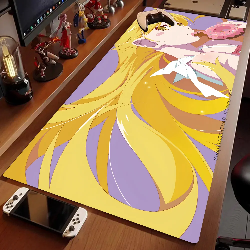 1pc Animation Shinobu Oshino Monogatari Series Mouse Mat Desk Mat With Pad Gaming Accessories Prime Gaming XXL Keyboard Pad