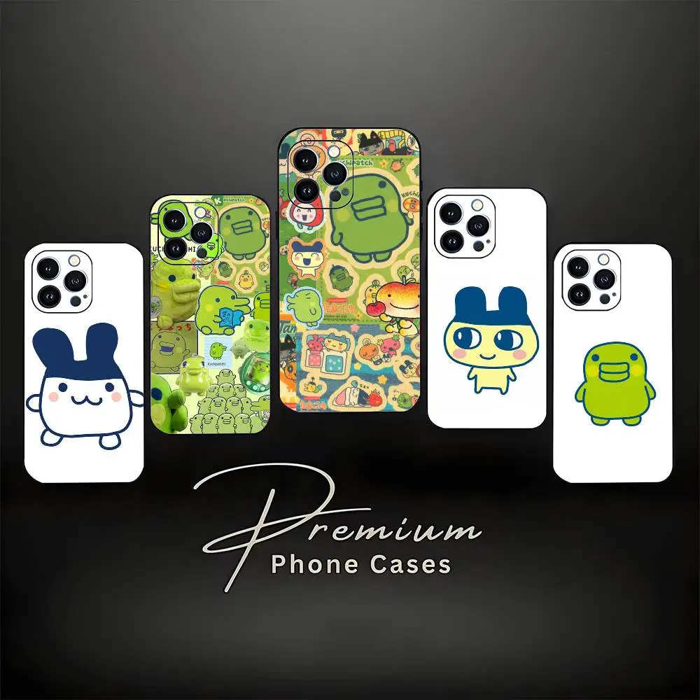 

T-Tamagotchi Phone Case For iPhone 17,16,15,14,13,12,11 ,Pro Max,XS,X,XR,SE,Mini,8,7,Soft Silicone Black Cover