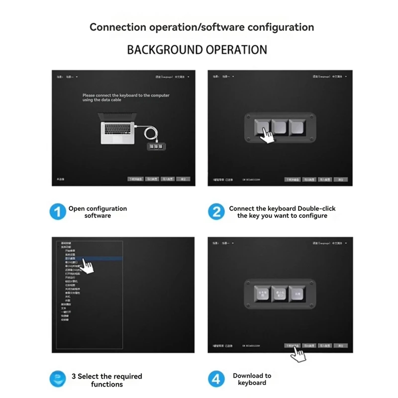 لوحة مفاتيح صغيرة 2 مفتاح USB تبديل مريح لوحة المفاتيح الخلفية الألعاب مكتب الوسائط، قابلة للبرمجة، حقن مصبوب Keycap A-A75P