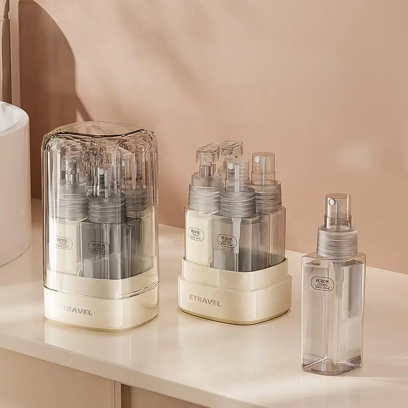 Portable Travel Bottling Bottle Multi-function Shampoo Skincare Products Dispenser Storage Bottles Spray Empty Press Container