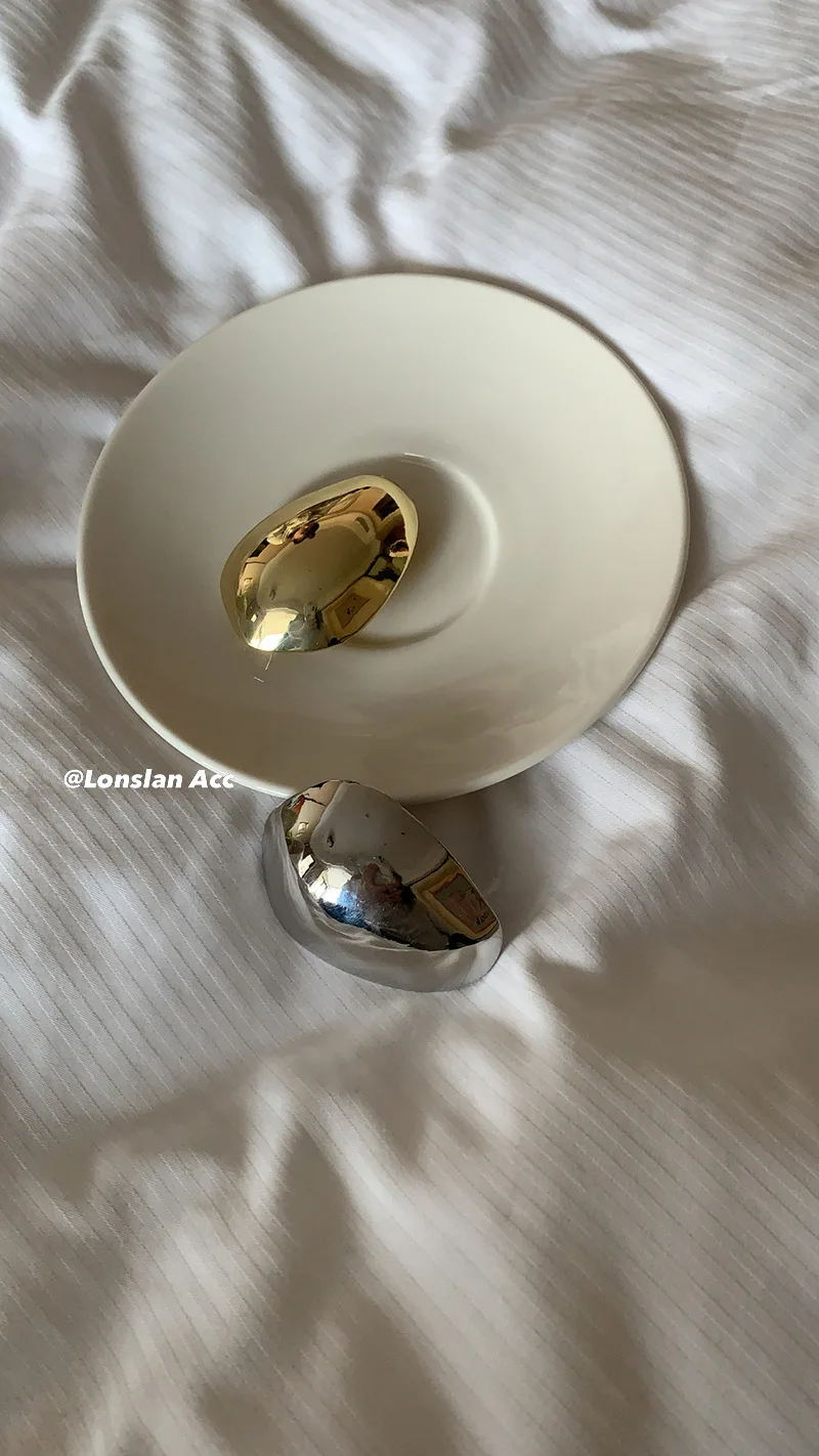 مشبك شعر ربيعي فرنسي معدني فضي، مشابك شعر عصرية مصنوعة من خليط معدني، شريحة جانبية لشعر المهر للنساء والفتيات #3