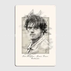 Outlander Jamie Fraser Metal Plaque Poster Wall Pub Wall Personalized Plaques Tin Sign Poster