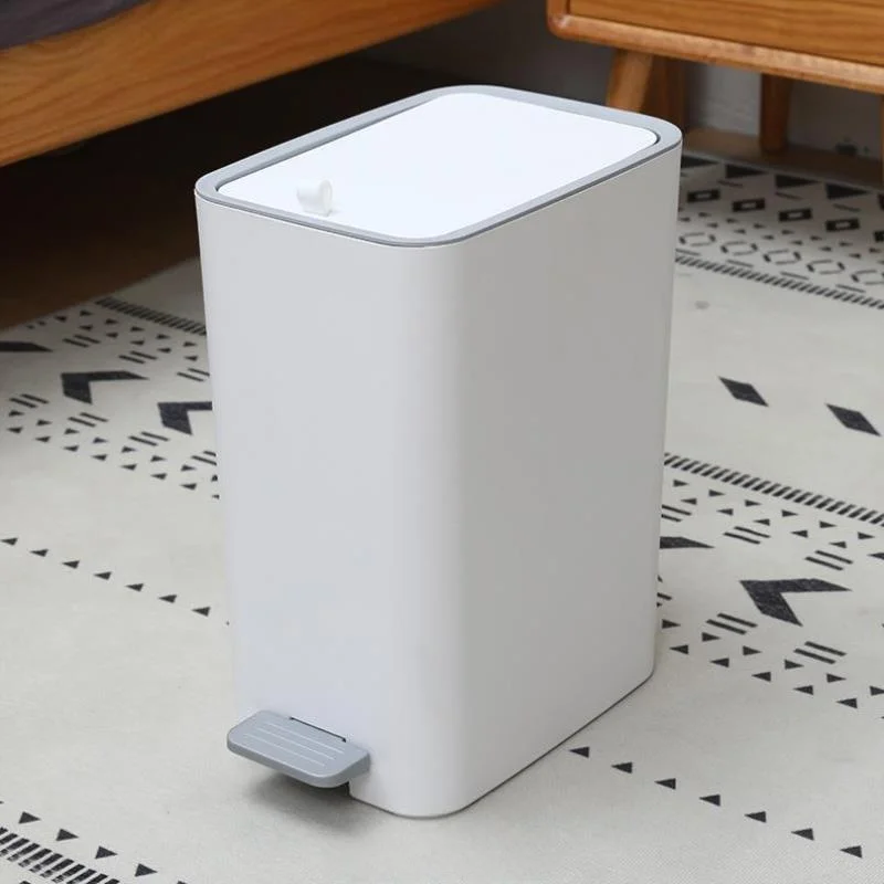 

Large Capacity Bathroom Bedroom Waste Paper Pedal Trash Can Portable Commercial Grade Foot Operated Garbage Bin Home Cleaning...