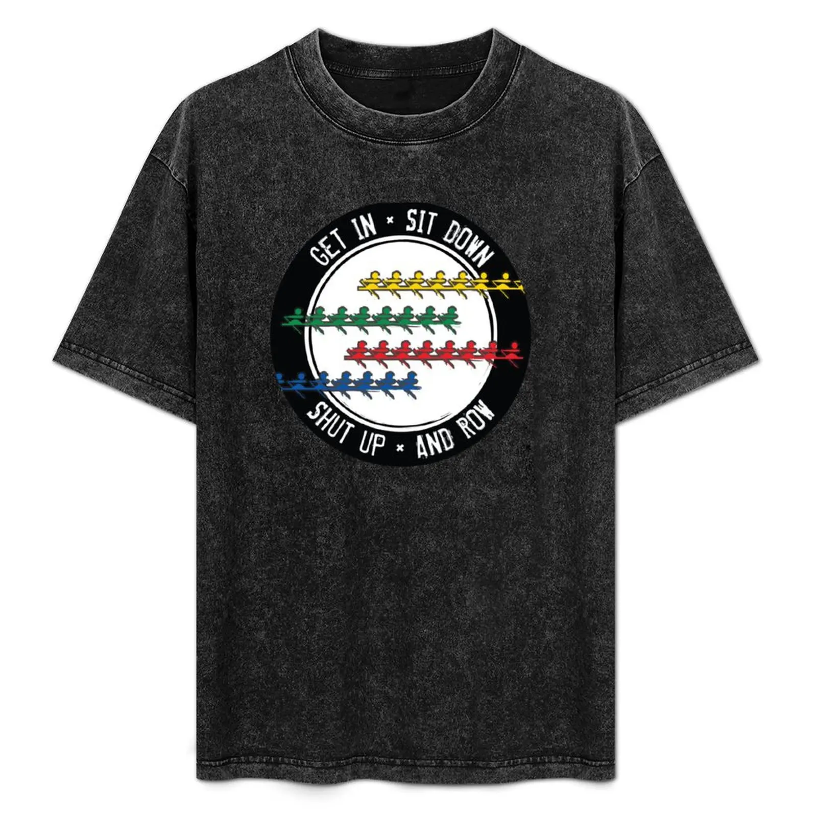 

Shut Up And Row T-Shirt Basic All Season Solid T-Shirt