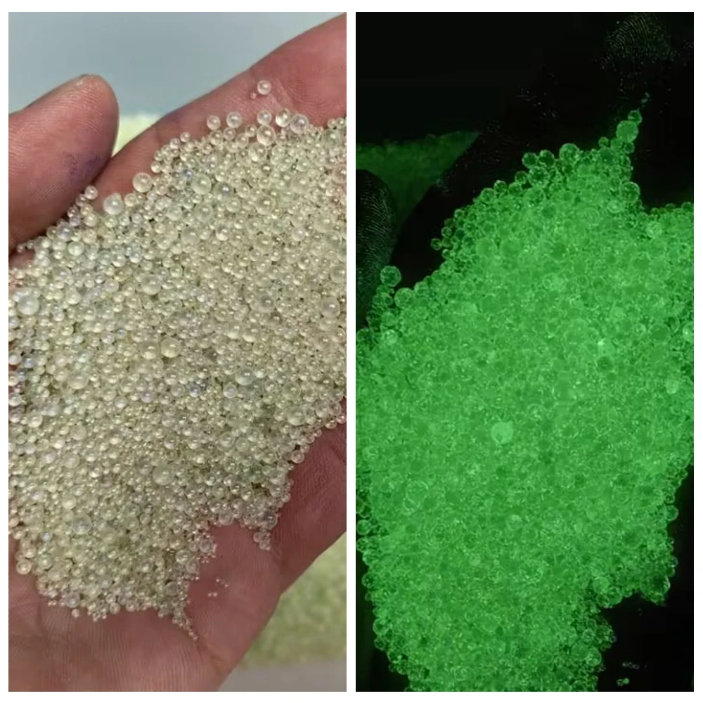 

Hot Sale Round Beads Mix Sizes 450g Glue On Strass Stone Crystal Transparent Luminous Stones For DIY Nail Art Decorations
