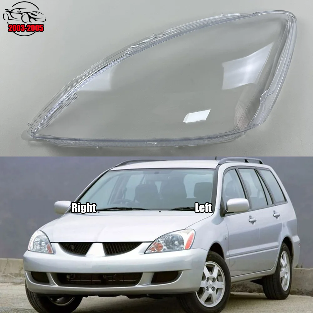 For Mitsubishi Lancer (Overseas Version) 2003 2004 2005 Penutup Lampu Depan Lensa Shell Plexiglass Pengganti Kap Lampu Asli