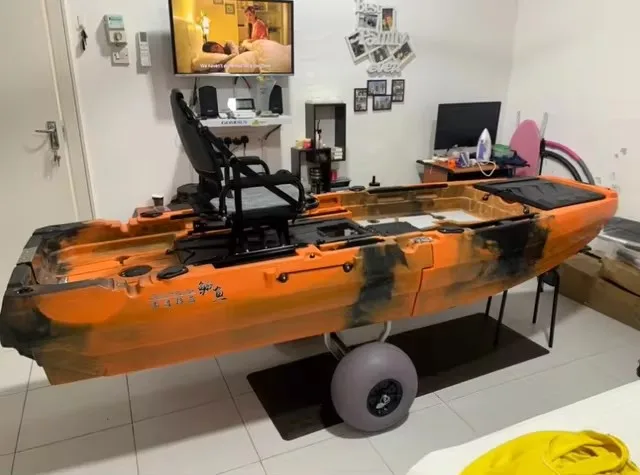 Single Person Pedal Ski HDPE Kayak 2.9m for Water Sports Surfing & Fishing 3-Year Warranty