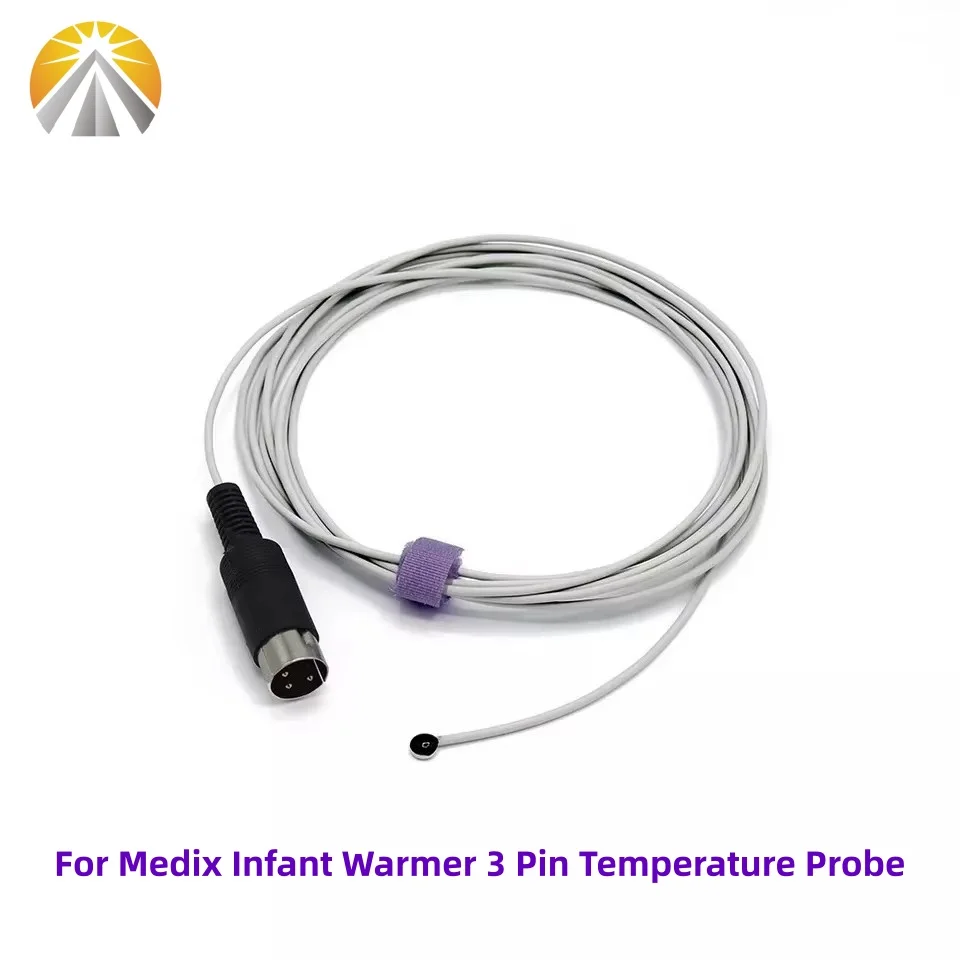 

Многоразовый медицинский датчик температуры для новорожденных, многоразовый датчик температуры поверхности кожи, 3-контактный 10K для грелки младенцев Medix DIR-10