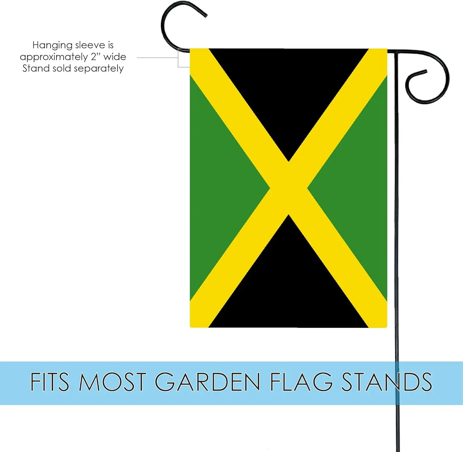 Toland Home Garden 1110643 Flag of Jamaica 12.5 x 18 Inch Decorative, Garden Flag