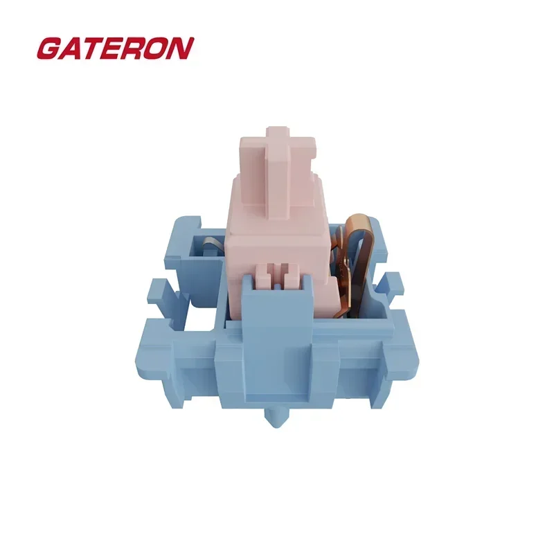 Gateron Melodic Switch 60g Clicky 5-Pin MX Switch for Mechanical Keyboard Pre-lubed Nylon SMD Long Spring Dual Rail Click DIY