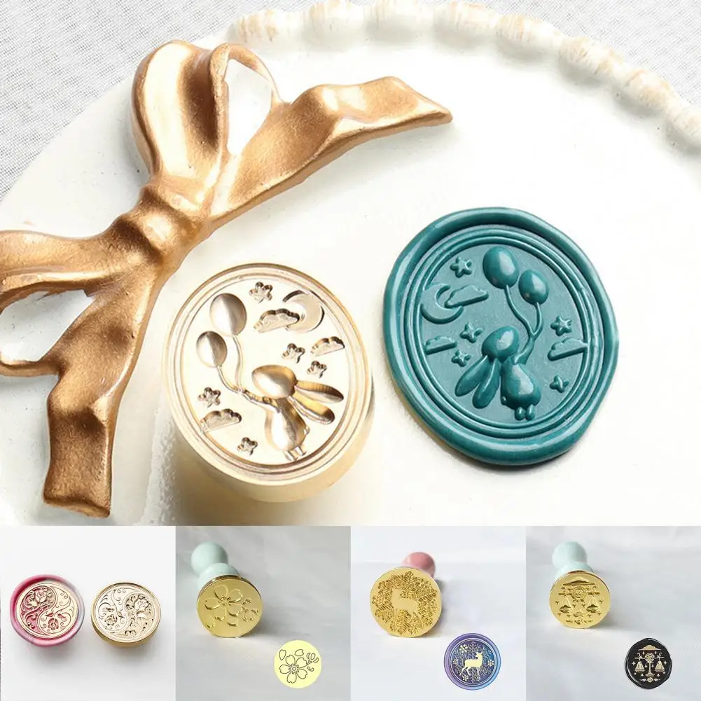 Convenient Stamp Replace Head Eco-friendly Wax Seal Stamp Elegant Little Angel Shape Gift Card Seal Stamp Head  DIY