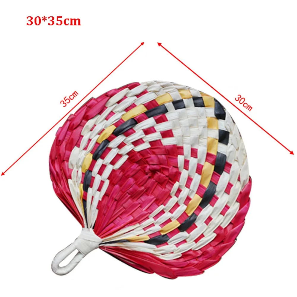 

Прочные ручные веера из соломы, ручной работы в китайском стиле, плетеные, для танцев, портативные, маленькие, в старинном стиле