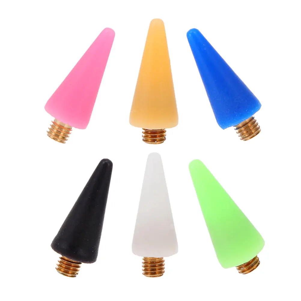 6Pcs Replaceable Wax Picker Heads for Nail Pens High-Adaptability Rhinestones Picker Head Portable Wear-Resistant Manicure