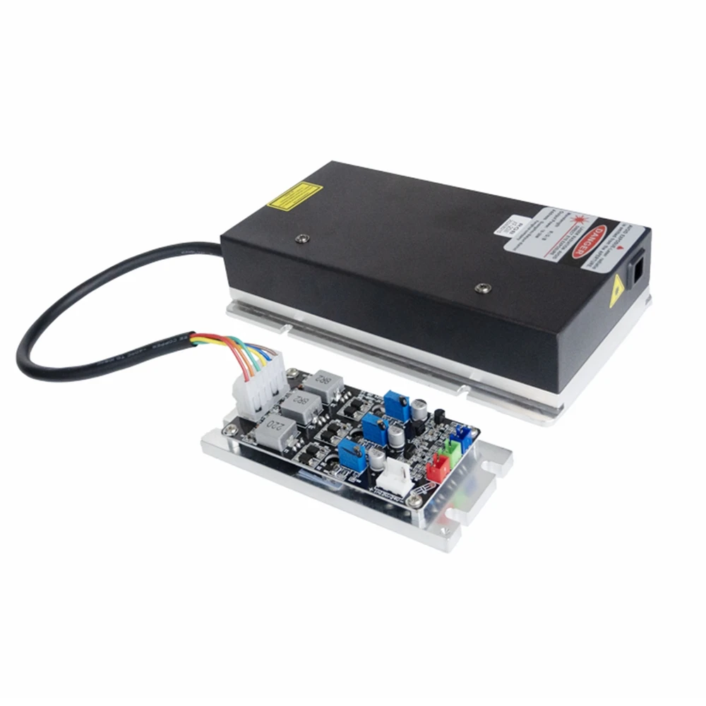 638nm/5W ~525nm/5W ~ 450nm/10W RGB 20W Full Color Laser Module Analog  24V