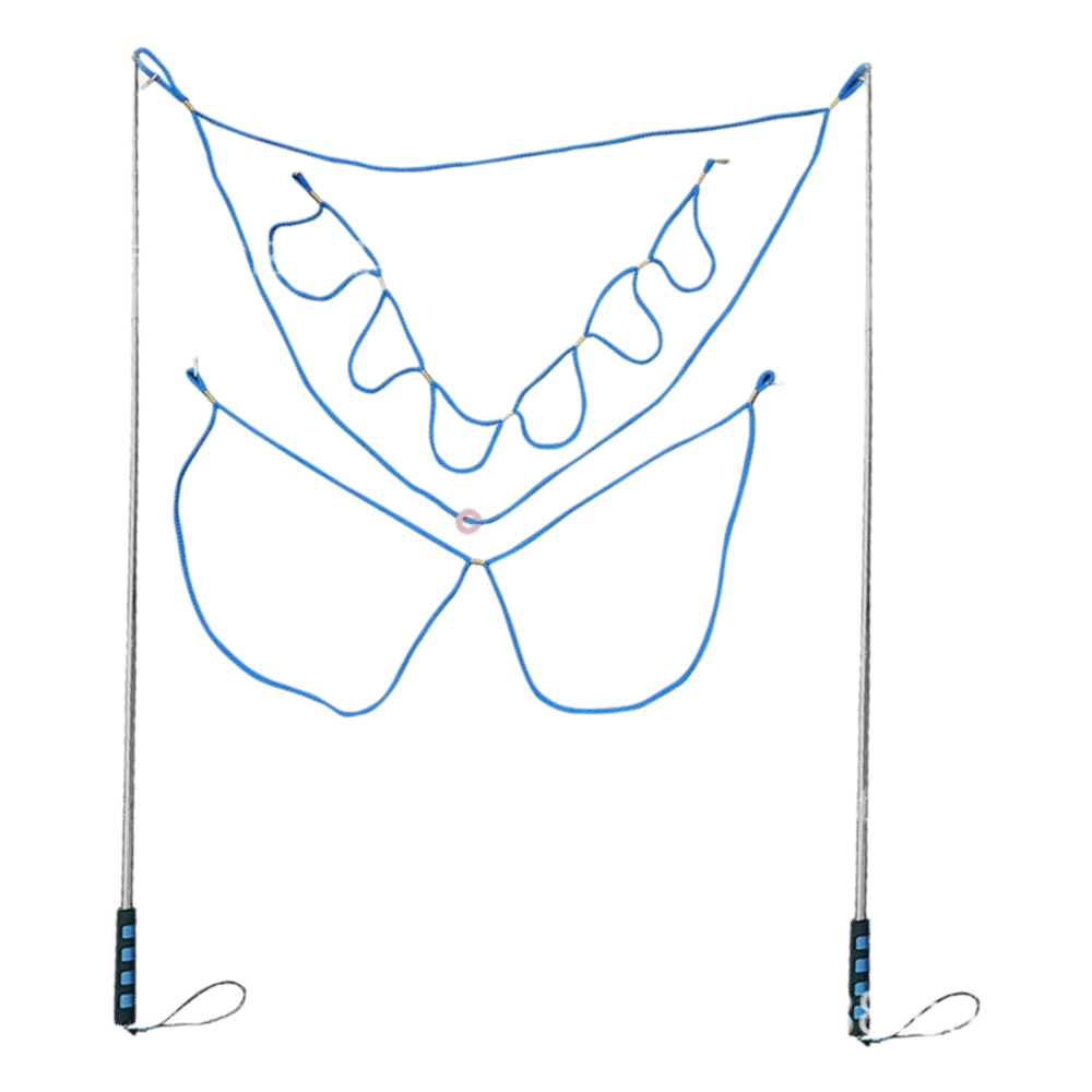 เชือกทำฟองสบู่แบบสองด้าน ปรับขนาดได้ วงกลมฟองสบู่วิเศษ ที่ทำฟองสบู่ยืดหดได้ ขนาดใหญ่พิเศษ สำหรับเด็กเล่น