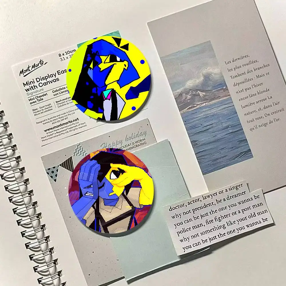 ENA D-Dream insignias para barbacoa, hojalata creativa, alfileres de botón suaves, broche con icono de Animal, insignia para mochila, accesorios, Pin S