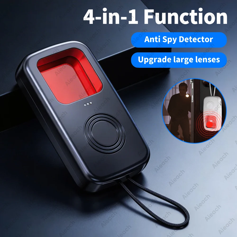 

Anti-spy Camera Detector Portable Hidden Lens Camera Detect Finder For Hotel Anti-Peeping Security Protection Candid Detector