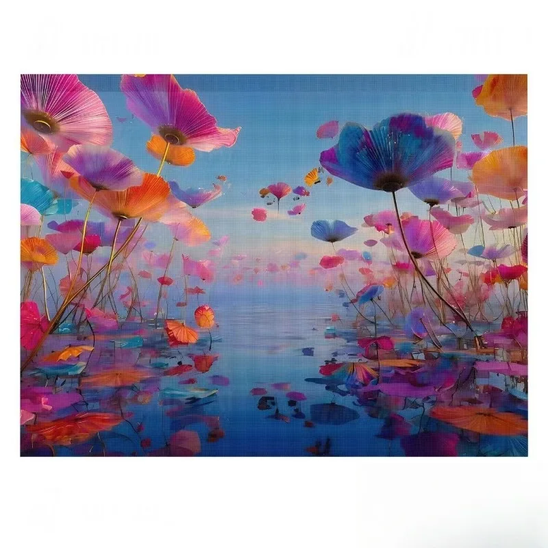 P3.91 LED Holographic Screen Transparent LED Display 3D Hologram Advertising Screen for Indoor Glass Window Storefront