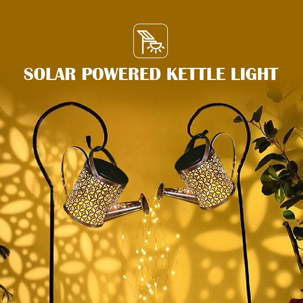 

Solar Watering Can Light Garden Kettle Lights Fairy Lights Waterproof String Lamp Outdoor Yard Decoration Lawn Terrace Lamp