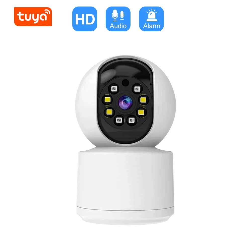 3MP Tuya Smart WIFI IP Camera 4X Zoom Smart Home Surveillance WiFi PTZ Camera Color Night Vision Baby Monitor HD CCTV Camera