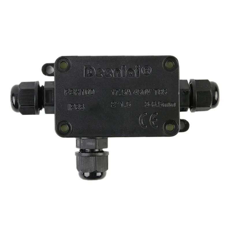 IP66 Waterproof Junction Box 2 Way 3 Way 3mm-6.5mm Cable Connector Sealed Retardant Electrical Outdoor Waterproof Box image 2