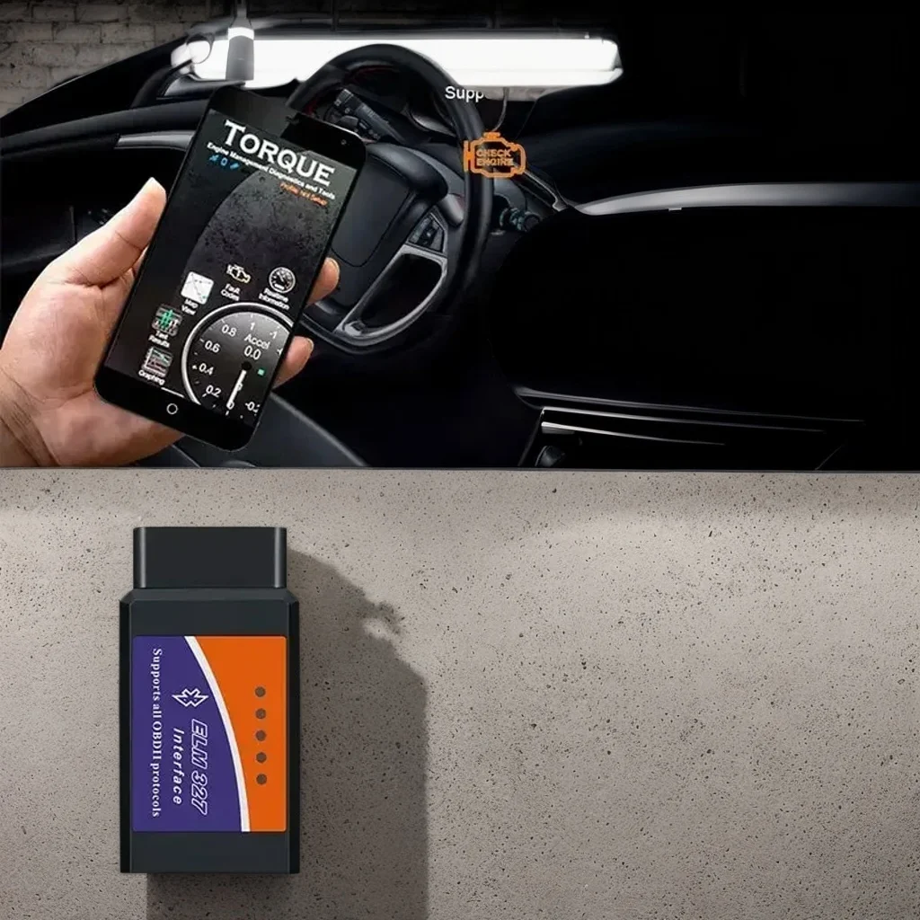 

1 шт. ELM327 OBD2 Bluetooth-сканер-инструмент автоматической диагностики неисправностей Android/iOS (автомобильный детектор V2.1)