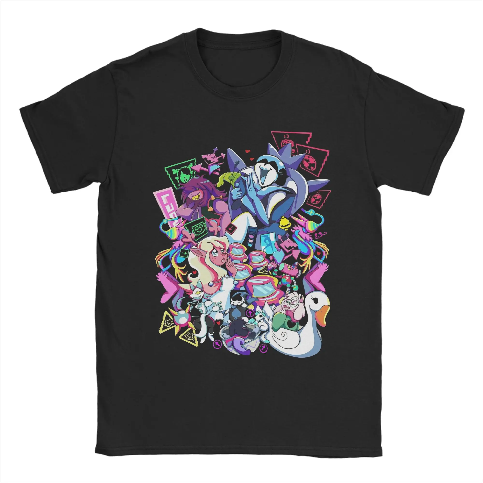 

DELTARUNE Chapter 2 T Shirt Men Cotton Unique T-Shirts Crew Neck Tees Short Sleeve Tops Plus Size