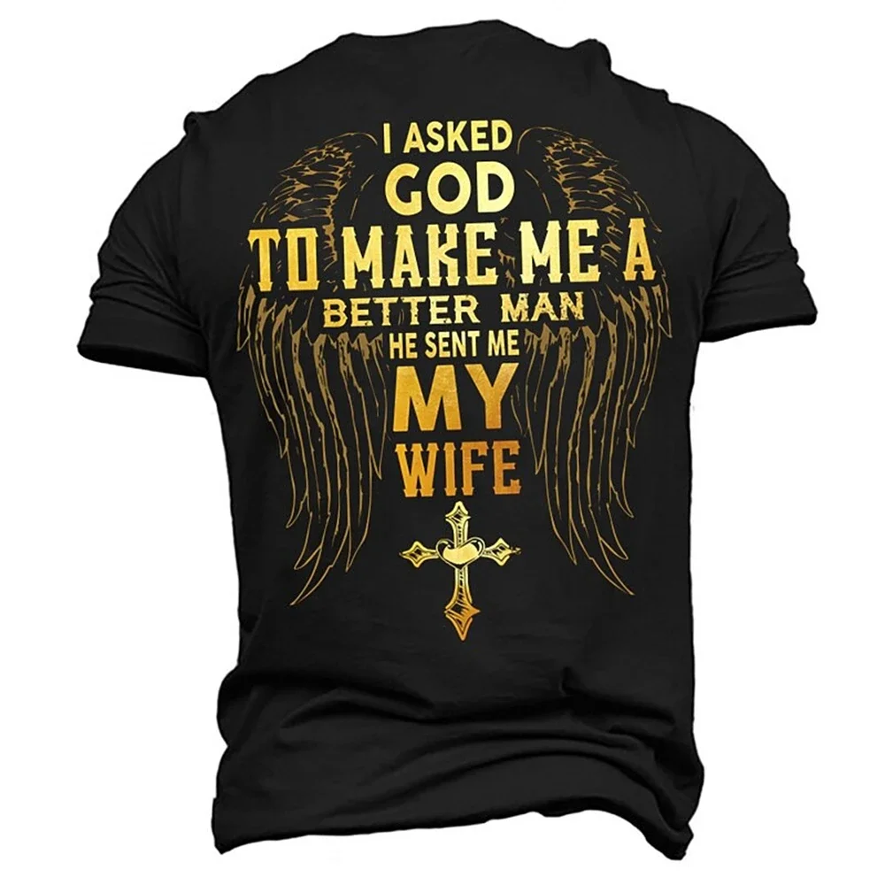 Funny 3D Wing Pattern Men's T-shirt Summer Casual O-neck Short Sleeve Top Fashion Quick Dry Breathable Loose Tee Street Clothing