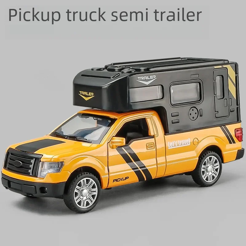 1:32 Ford F150 RV Pickup Truck Alloy Model Car Toy Diecasts Metal Casting Sound and Light Car Toys For Children Vehicle