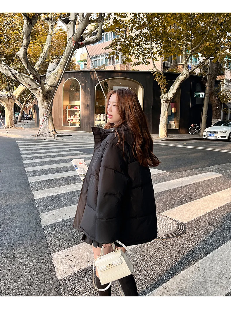 2022 Winter Clothes Women New Fashion Kpop Loose Versatile Down Cotton Jacket Short Casual Coat Clothes