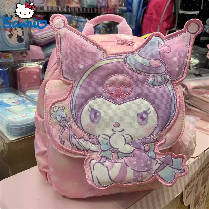 

2023 Sanrio оригинальный Kawaii Kuromi школьный портфель портативный универсальный рюкзак сумка мультфильм аниме модные девушки подарок на день рождения