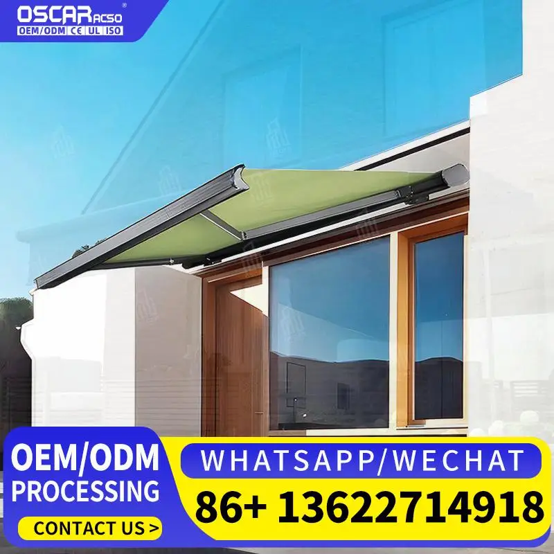 

Sun Prevention Wall Installation Aluminum Awning Solid Sunshade Quality Assurance Rust Resistant For Balcony Patio Garden Retrac