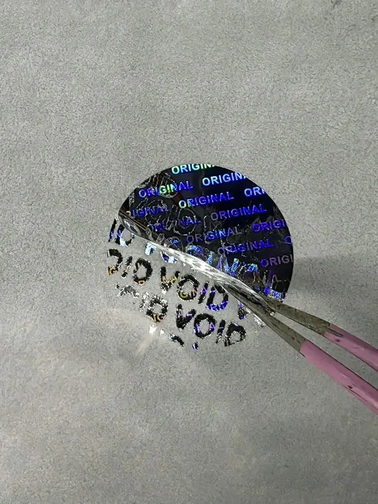 

100/300 шт. 20 мм голографические оригинальные защитные пломбы, серебряные самоклеящиеся этикетки с защитой от вскрытия, наклейки VOID для аутентификации продукции