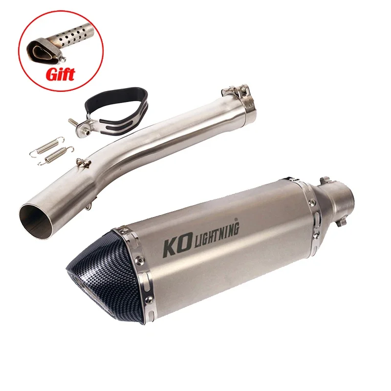 Uitlaatsysteem Voor Yamaha YZF-R6 R6S 1998 1999 2000 2001 2002 2003 2004 2005 Uitlaatpijp Motorfiets 51mm mid Uitlaat Slip Op