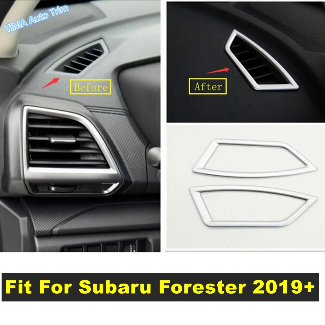 

Air Conditioning AC Outlet Vent Frame Decor Cover Trim For Subaru Forester 2019 - 2023 ABS Matte Style Car Interior Accessories