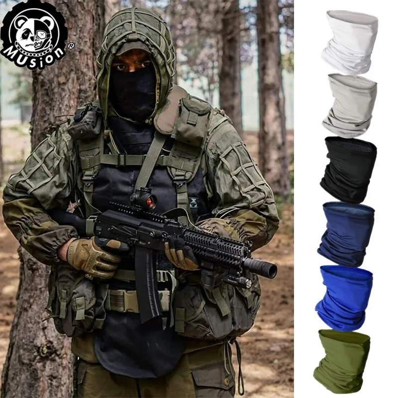 

Mass Mesh Fabric Mask Quick-Drying Buff Dustproof Anti UV Bandana Head Scarf for Riding Motorcycle Bicycle Outdoors
