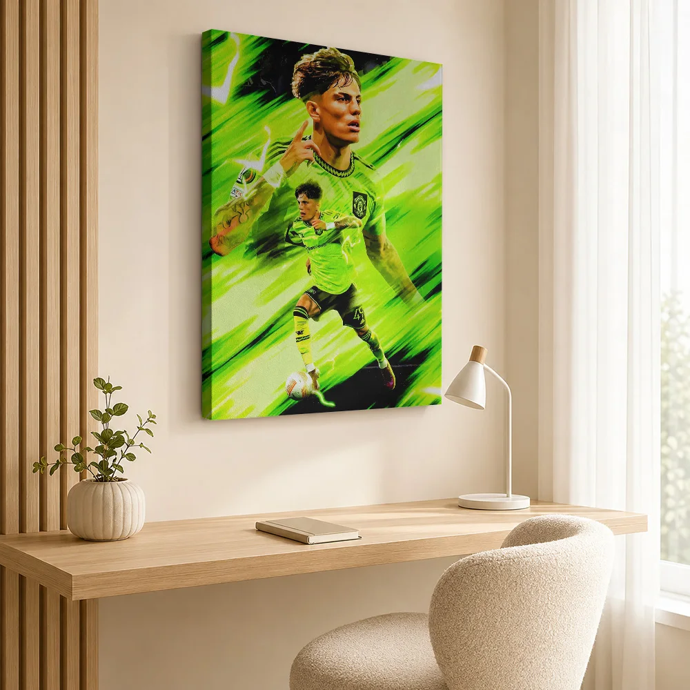 Cameron Brannagan Soccer Tribute Framed Canvas Poster Modern Style Wall Decor With Customized Photo For Home Gym Ideal Fan Gift
