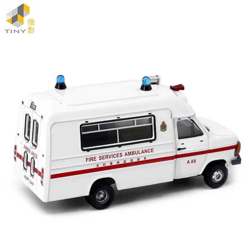 Tiny 1:76 1980\'S ambulanza (A88) Mu-seum exhibition NO.19 modello di simulazione in lega di auto