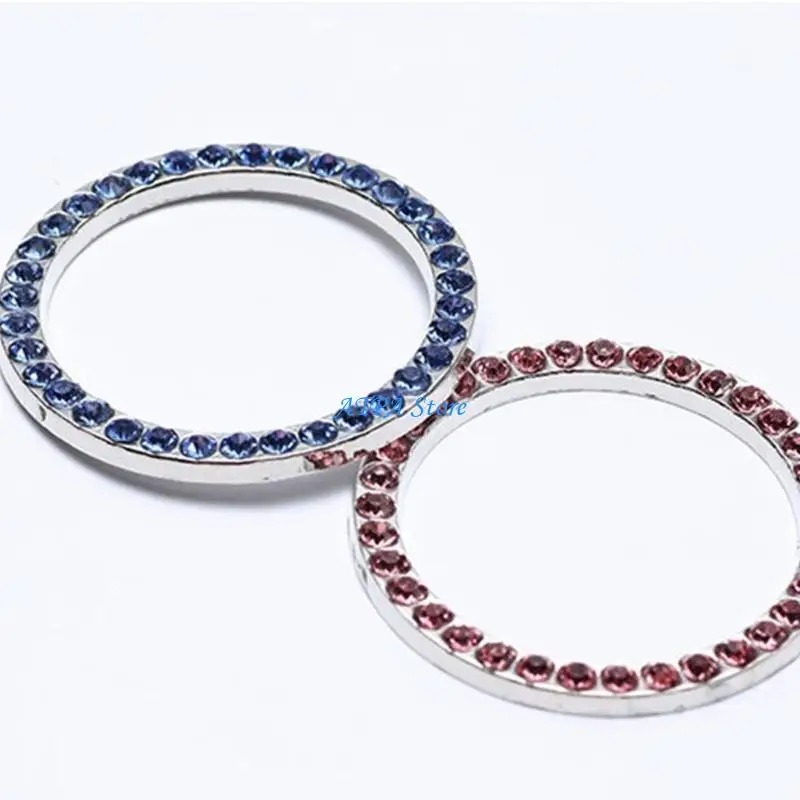 U13C Elegant Crystal Car Accessory Start Button Cover Quick Install No Tools Needed
